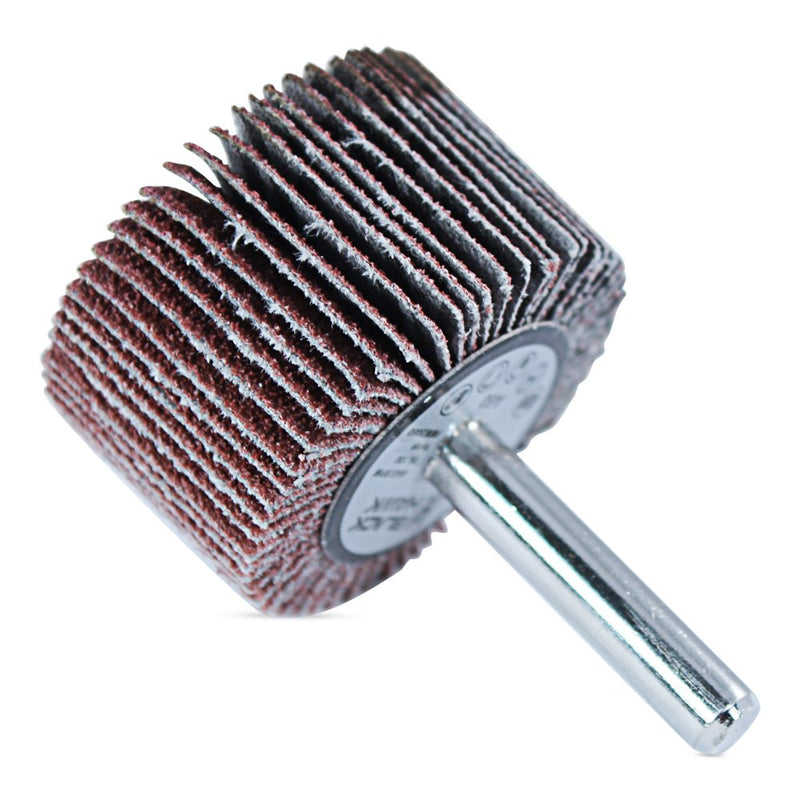 BHA Aluminum Oxide Shank Mounted Flap Wheels, 1-1/2” x 1” x 1/4”, 60 Grit - 5 Pack - NewNest Australia
