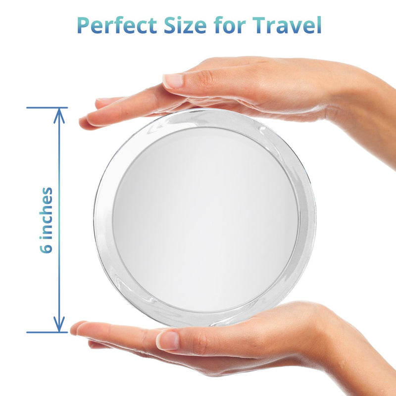 15X Magnifying Mirror – Use for Makeup Application - Tweezing – and Blackhead/Blemish Removal – 6 Inch Round Mirror with Three Suction Cups for Easy Mounting - NewNest Australia