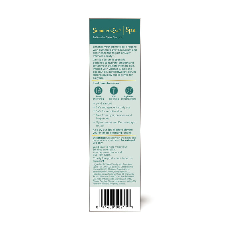 Summer's Eve Spa Daily Intimate Beauty, Luxurious Skin Serum, Female Intimate Skin Care, 1oz Tube 1 Ounce - NewNest Australia