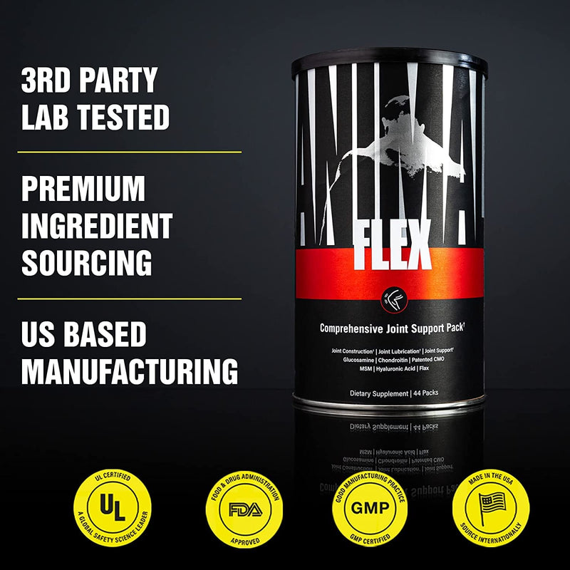 Universal Nutrition Animal Flex Joint Complex Protects Joints, Tendons And Ligaments, Suitable For Bodybuilders And Strength Athletes, Supplement To Bandages For Joint Support, 44 Units - NewNest Australia