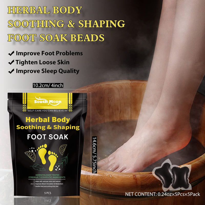 25PCS Herbal Body Detox Foot Soak Beads, Detox & Shaping Cleansing Foot Soak for Men and Women, Daily Rebody Body Detoxingherbs Foot Soak Beads for a Relaxing and Soothing Experience (5 Pack /25 PCS) Foot Soak Beads 25PCS - NewNest Australia