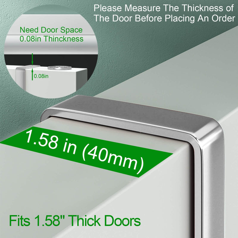4 Pack Sturdy Over The Door Hooks, Widen and Lengthen Door Hanger, White Door Hooks for Hanging Towels, Clothes, Bags, Soft Rubber Surface Prevents Scratches, for Bathroom, Living Room, Kitchen - NewNest Australia