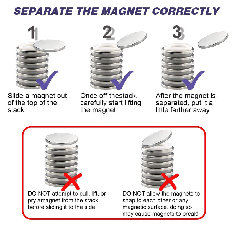 E BAVITE Super Strong Neodymium Disc Magnets with Double Sided Adhesive, Powerful Permanent Rare Earth Magnets. Fridge, DIY,Scientific, Craft, and Office Magnets, 1.26 inch D x 1/8 inch H 4 Packs 30X3 4P - NewNest Australia