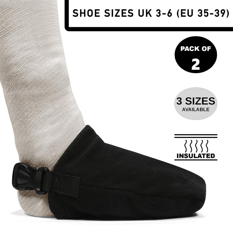 Cast Sock | Toe Cozy | Keep Toes Warm and Protected for Plaster Cast | Lightweight | Comes in 3 Different Sizes | Pack of 2 | Shoe Size UK 3-6 (EU 35-39) 2 Count (Pack of 1) - NewNest Australia