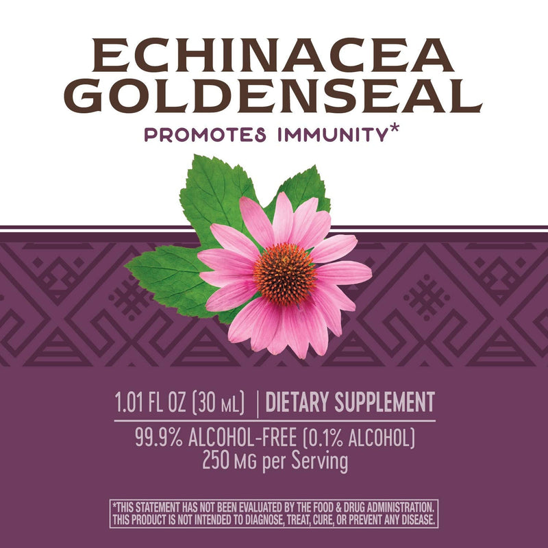 Nature's Way Premium Formula Echinacea-Goldenseal, 250 mg per serving, 99.9% Alcohol-Free, 1.01 Oz. - NewNest Australia