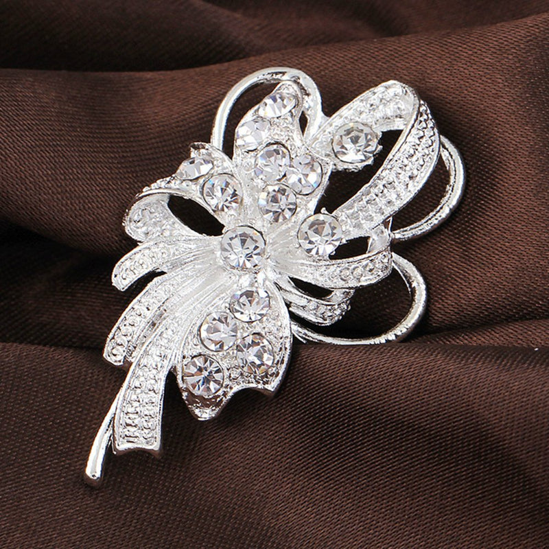 Ezing Lot 24pc Shining Rhinestone Crystal Brooches Pins DIY Wedding Bouquet Kit A - NewNest Australia