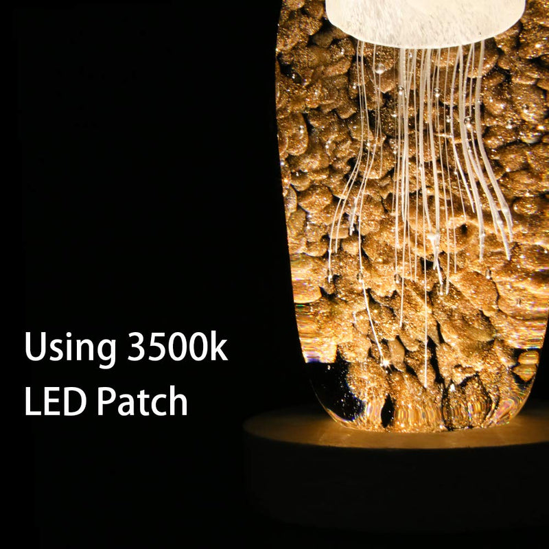 NewNest Australia - Mintso Wood LED Light Dispaly Base for Laser Crystal Glass Art,4 Inch,Warm Light (B) B 