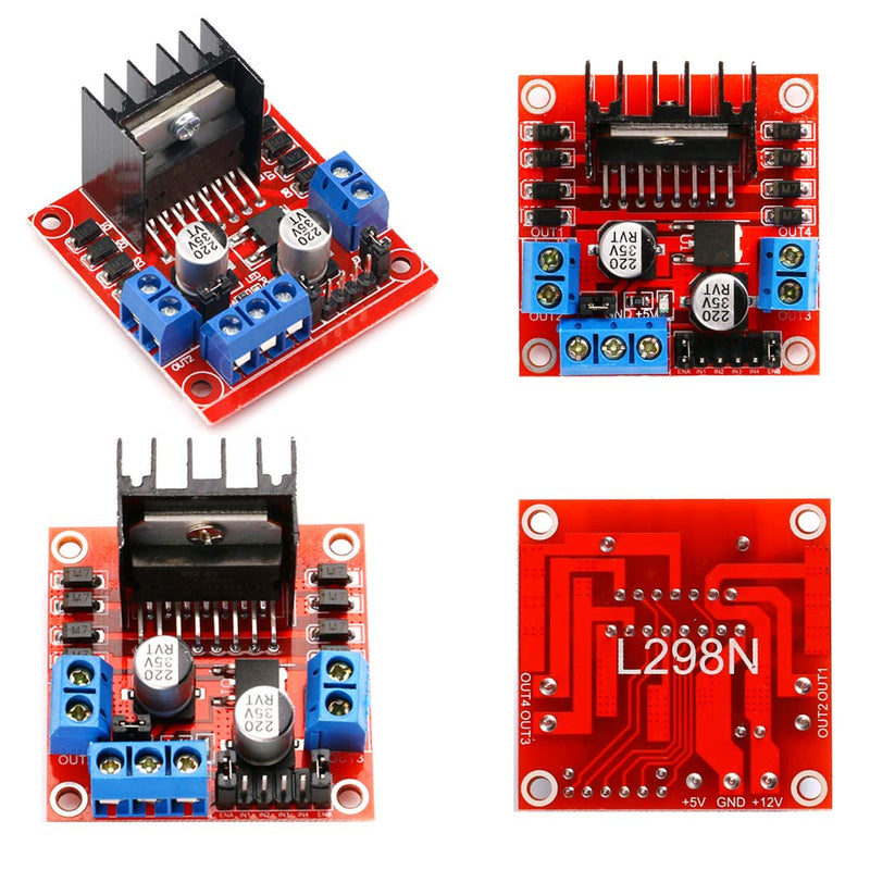 4 PACK L298N Motor Drive Controller Board DC Dual H-Bridge Robot Stepper Motor Control and Drives Module for Arduino Smart Car Power Compatible with Arduino UNO MEGA R3 Mega2560 4PACK - NewNest Australia