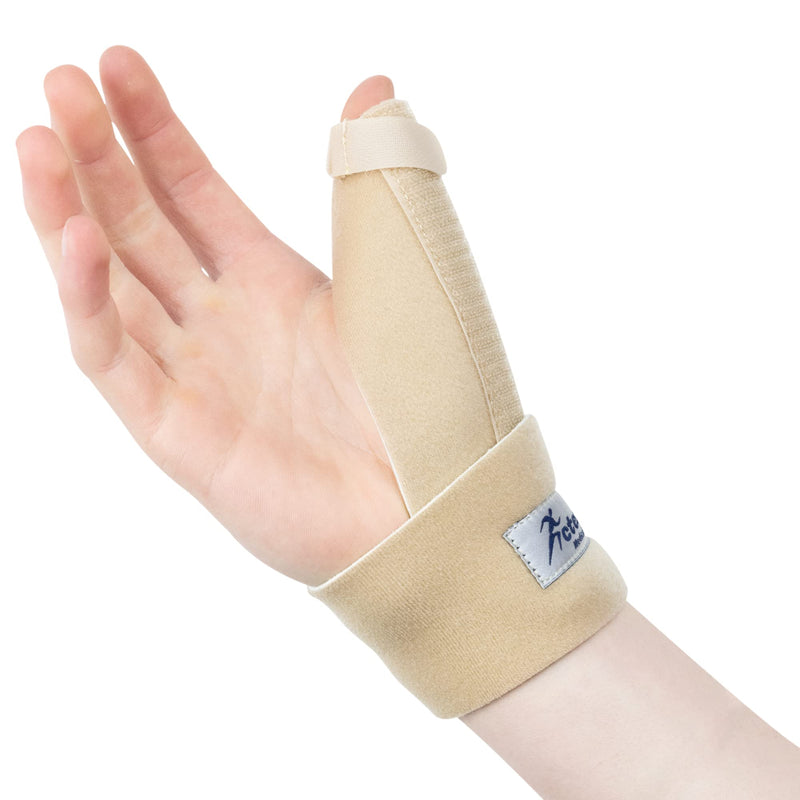 Actesso Neoprene Thumb Support Brace Spica - Splint to Relieve Thumb Pain & Injury, Wrist Tendonitis, De Quervain's, and Sprains (Beige, Left Hand); Left or Right Available Beige - NewNest Australia