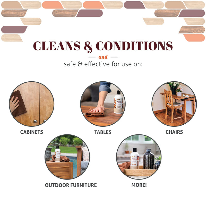 Therapy Furniture Polish & Wood Cleaner Kit 16 oz. Cabinet and Table Restorer - NewNest Australia