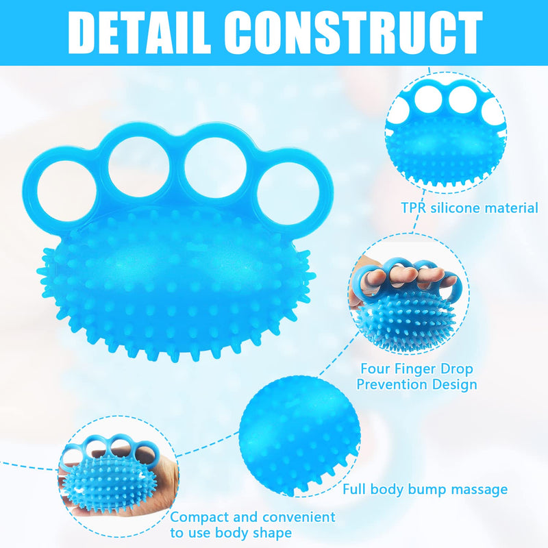 Adnewx Hand Trainer Finger Trainer Ball, Set Of 2 Hedgehog Ball, Soft Rubber Kneading Ball For Hands Therapy, Osteoarthritis, Finger Training, Relieves Stress, Anxiety Relief - NewNest Australia