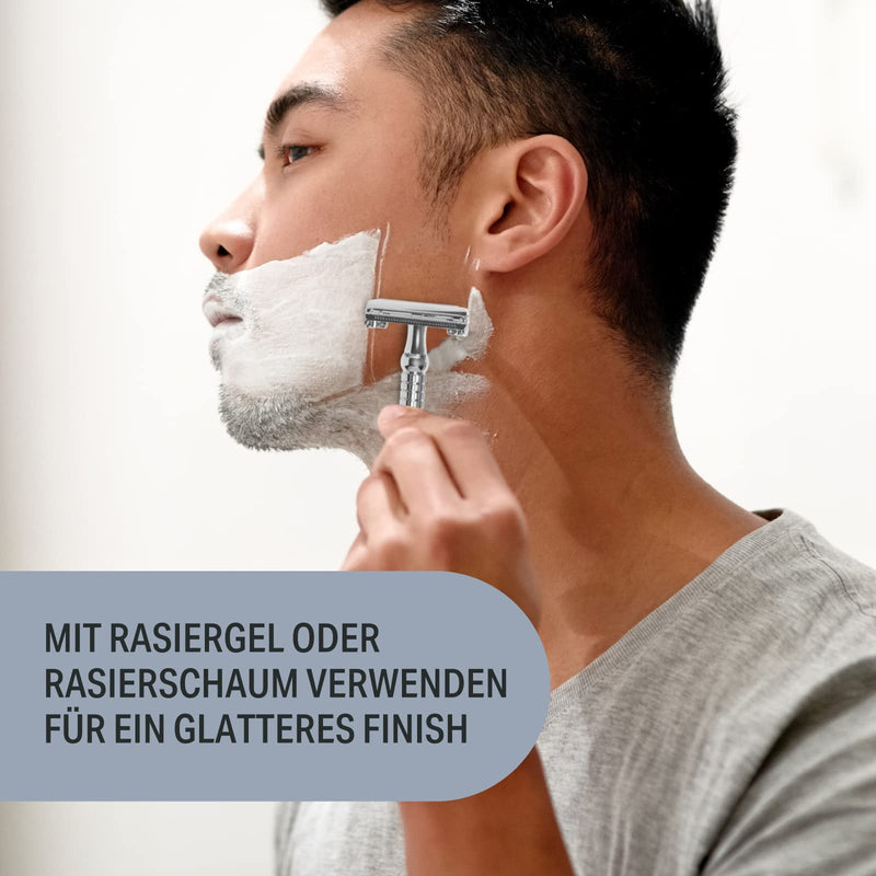 by Amazon Men's double edge blade razors, pack of 100, silver - NewNest Australia