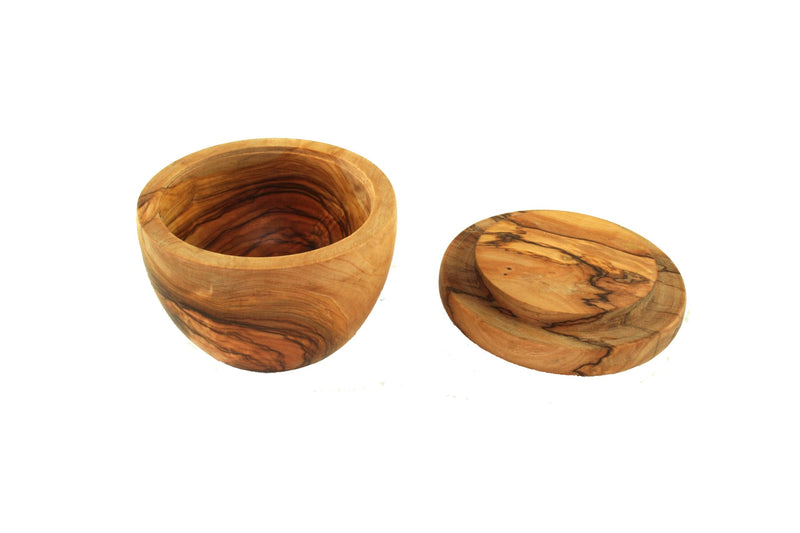 DOM shaving bowl made of olive wood with lid - NewNest Australia