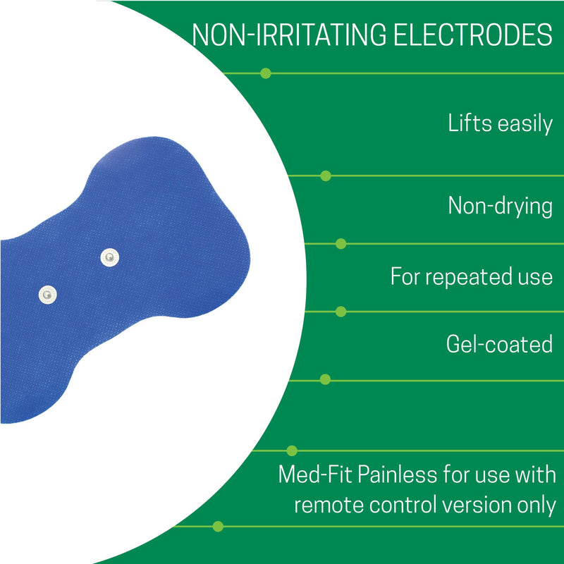 Med-Fit Wireless Butterfly Self-Adhesive Pads 16cm x 9cm Suitable for The Painless TENS Model (only) Supplied with a Remote Control. January 2023 Onwards. Code RC340. (3 Pack (RC340)) 3 Pack (RC340) - NewNest Australia