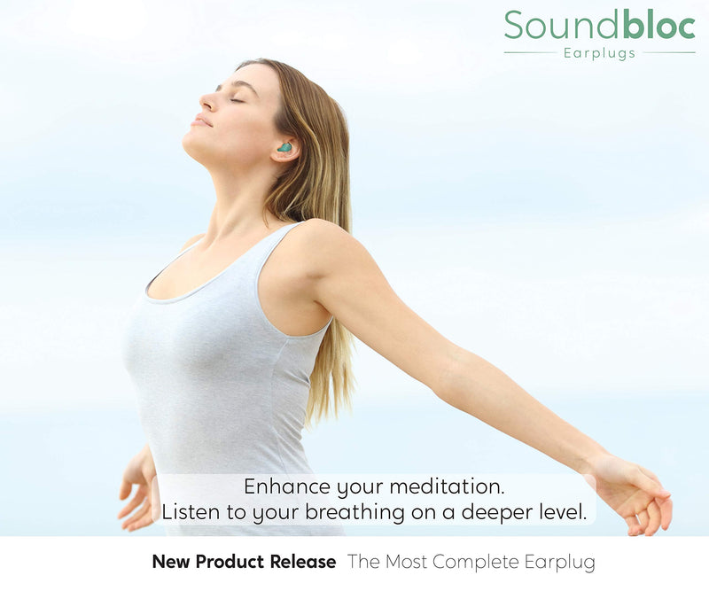 Aurora by Soundbloc™- 6 Pairs – Super Soft Silicone Ear Plugs for Sleeping, Meditation Aid - Custom Fit Ear Plug Noise Cancelling Reusable - The Earplug for Sleep, Meditate Size S/M - NewNest Australia