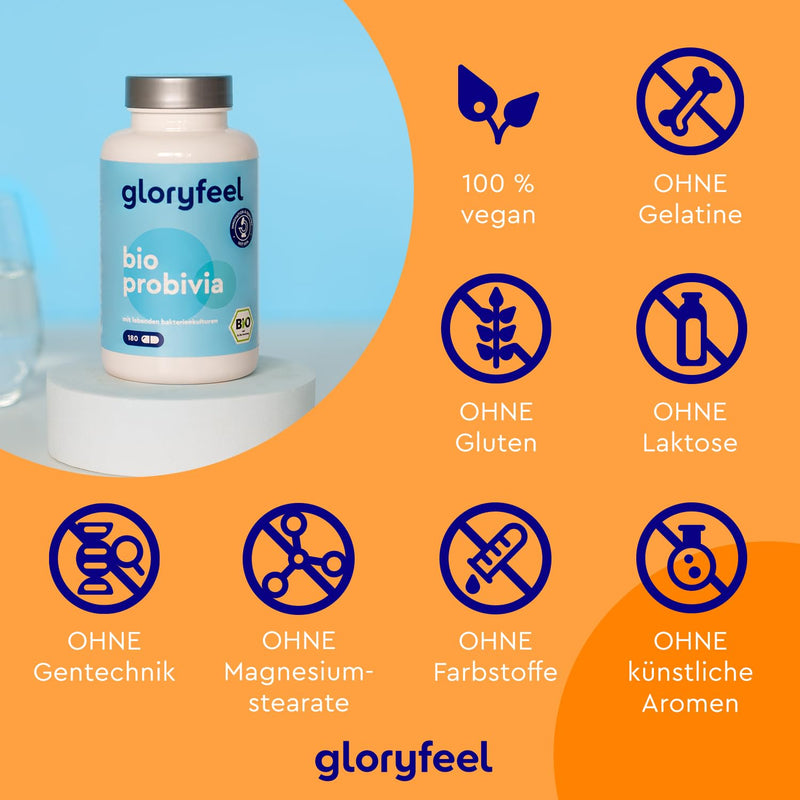 Organic Probivia culture complex - 21 bacterial strains + organic inulin - 20 billion CFU per daily dose - 100% vegan, laboratory tested & made in Germany without additives - NewNest Australia