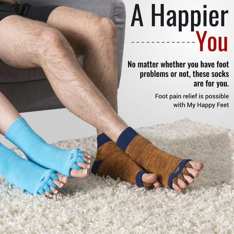 Original foot alignment socks green/black Happy Feet L - NewNest Australia