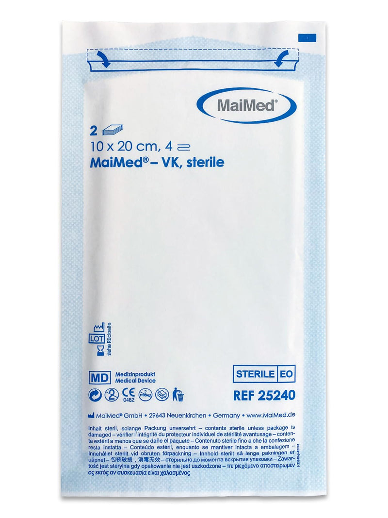 Non-Woven Sterile Dressings, 10 X 20 Cm, Sterile, 4 Layers, Pack Of 50 ...