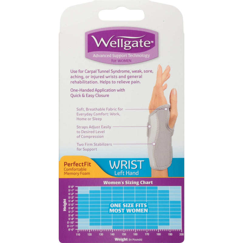 Wellgate for Women, PerfectFit Wrist Brace for Wrist Support - Left - NewNest Australia