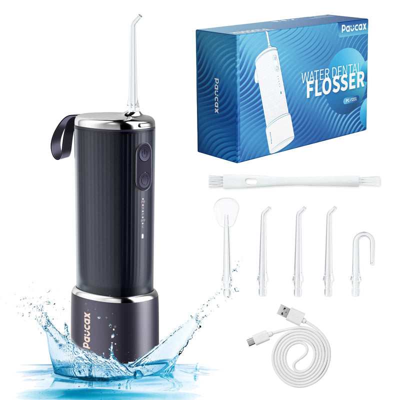 CARER SPARK oral irrigator with self-cleaning mode - portable oral irrigator for teeth cleaning with 4 modes and 5 pieces. IPX7 waterproof USB charging for travel and home use - NewNest Australia