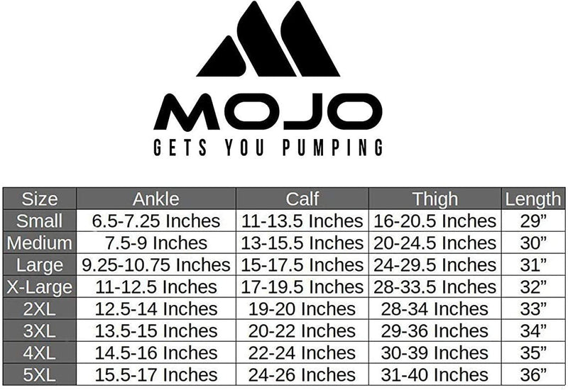 Mojo Compression Stockings 2XL For Women Circulation Leg 20-30mmHg- Thigh-Hi Leg Sleeve With Grip Top - Plus Size Black Red XX-Large A609BR5 2X-Large Black/Red - NewNest Australia