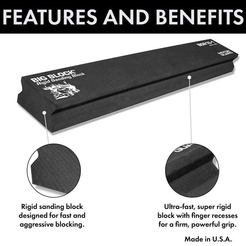 Motor Guard BGR12-1 Rigid PSA Sanding Block, 2 5/8" x 11" - NewNest Australia