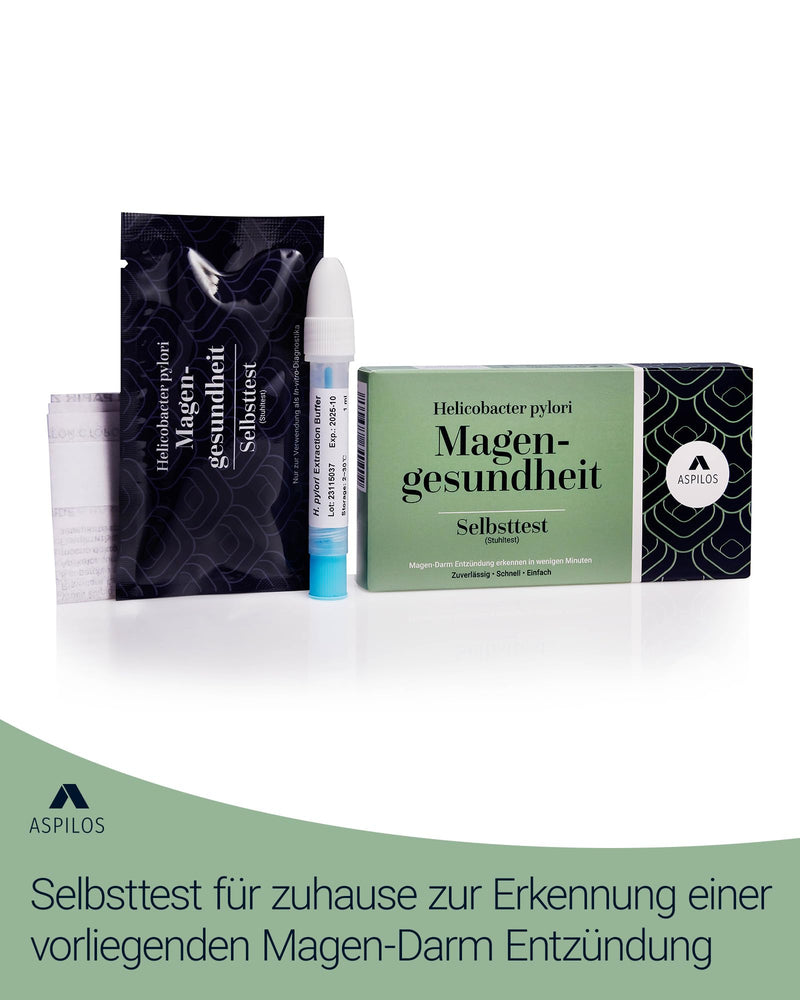 Aspilos stomach health self-test - Helicobacter Pylori rapid test for home - reliable & precise - medical tests with laboratory quality - NewNest Australia