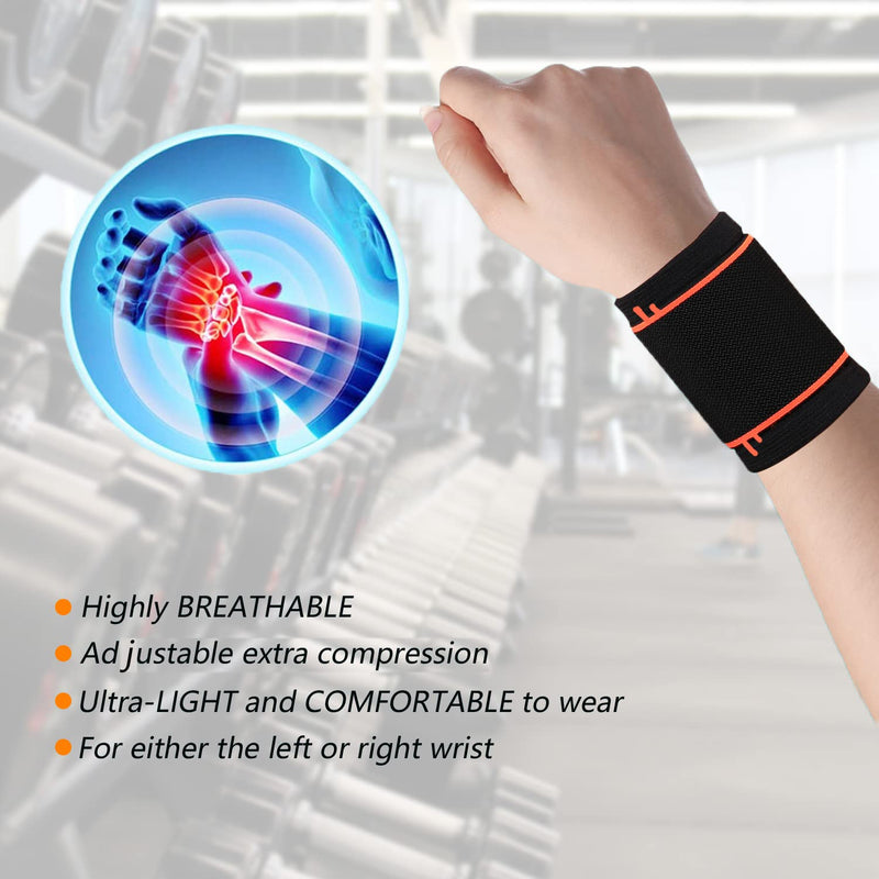 SOLO ACTFIT wrist bandage with Velcro fastener, elastic and adjustable wrist guard against tendonitis, adjustable wrist support hand bandage for sports, fitness - NewNest Australia