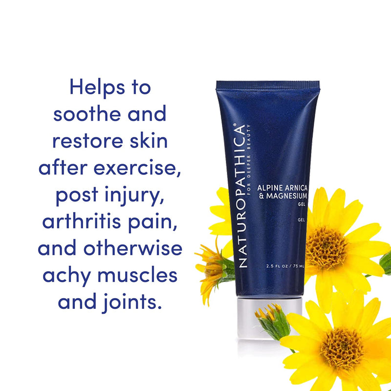 Naturopathica Arnica Gel - Cooling Massage Gel w/ Herbs & Menthol - Muscle & Joint Pain Relief - Vegan, Made in USA, 2.5 oz. (75 ml) 2.5 Fl Oz (Pack of 1) - NewNest Australia