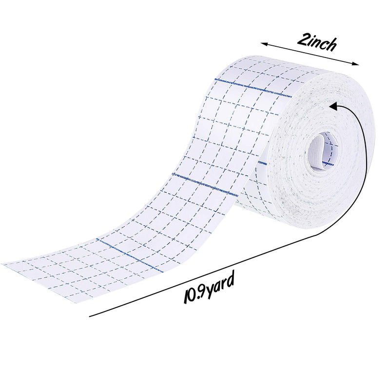 2 Rolls Non-Woven Cover Roll Stretch Tape Non-Woven Adhesive Bandages Breathable Bandage Tape Cohesive Wrap Bandages Protective Stretch Bandage Roll Film (2 Inch x 10.94 Yard) 2x393.8 Inch (Pack of 2) - NewNest Australia