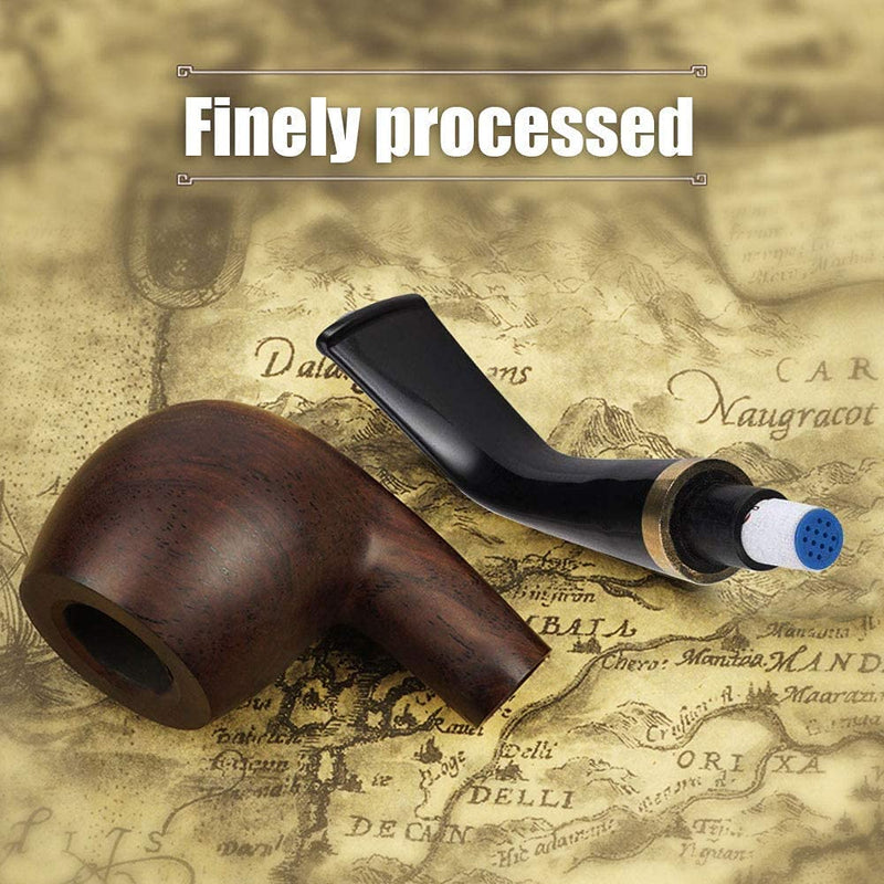 Scotte Tobacco Pipe Handmade Ebony Wood Root Smoking Pipe Gift Box and Accessories - NewNest Australia