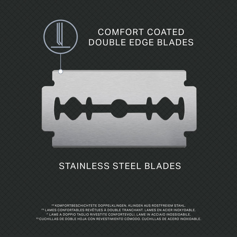 by Amazon Men's double edge blade razors, pack of 100, silver - NewNest Australia