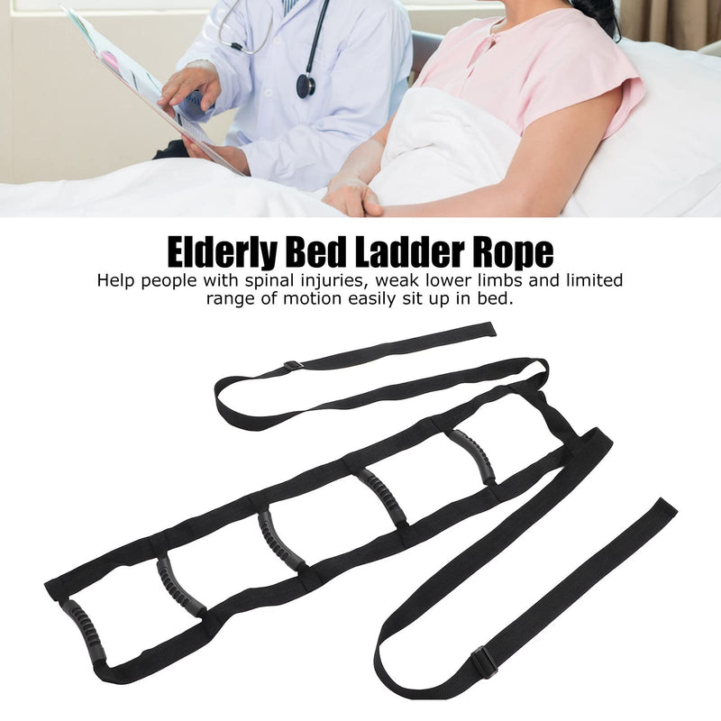 Bed Ladder Assist, Pull Up Assist Device with 5 Padded Hand Grip, Adjustable Ladder Assist Rope, Sit Up Rope Ladder for Elderly, Senior, Injury Recovery Patient, Pregnant - NewNest Australia