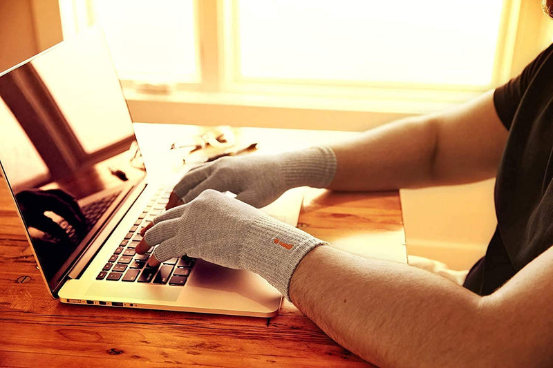 Incrediwear Fingerless Circulation Gloves Arthritis Gloves, Grey Small (1 Pair) - NewNest Australia