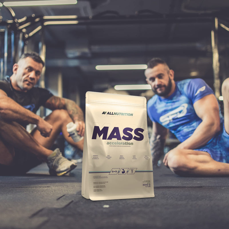Allnutrition Mass Gainer, Nutrition Protein Powder And Carbohydrate Powder, Powder With Protein For Muscle Building, Energy, Fitness Measuring Academy 3000 G 3000G White - NewNest Australia