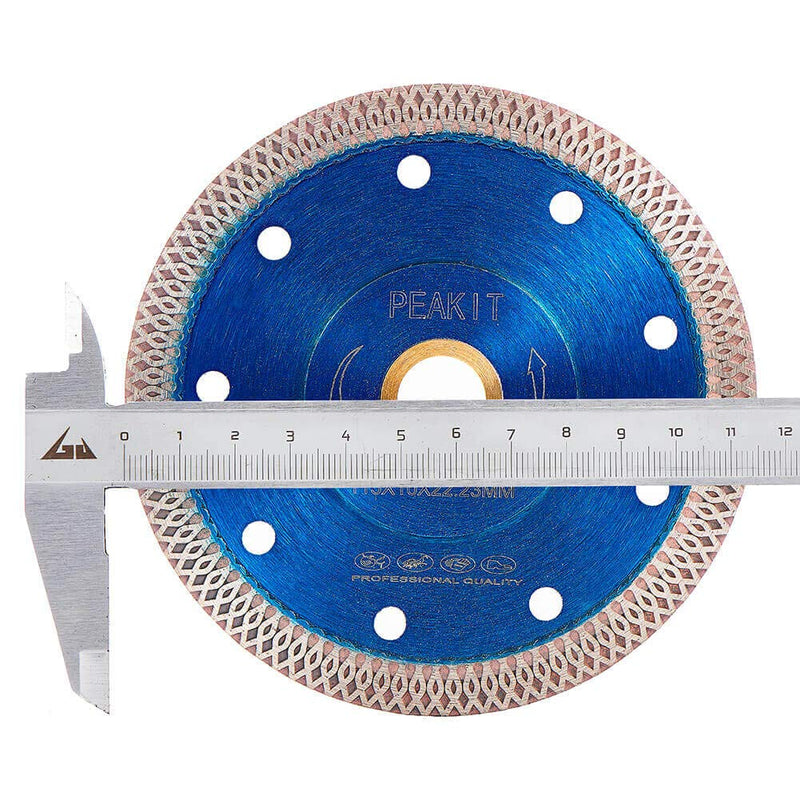 PEAKIT Tile Cutter Blade 4.5 Inch Porcelain Diamond Blade Ceramic Cutting Disc Wheel for Angle Grinder, Reversible Color 4.5" - NewNest Australia