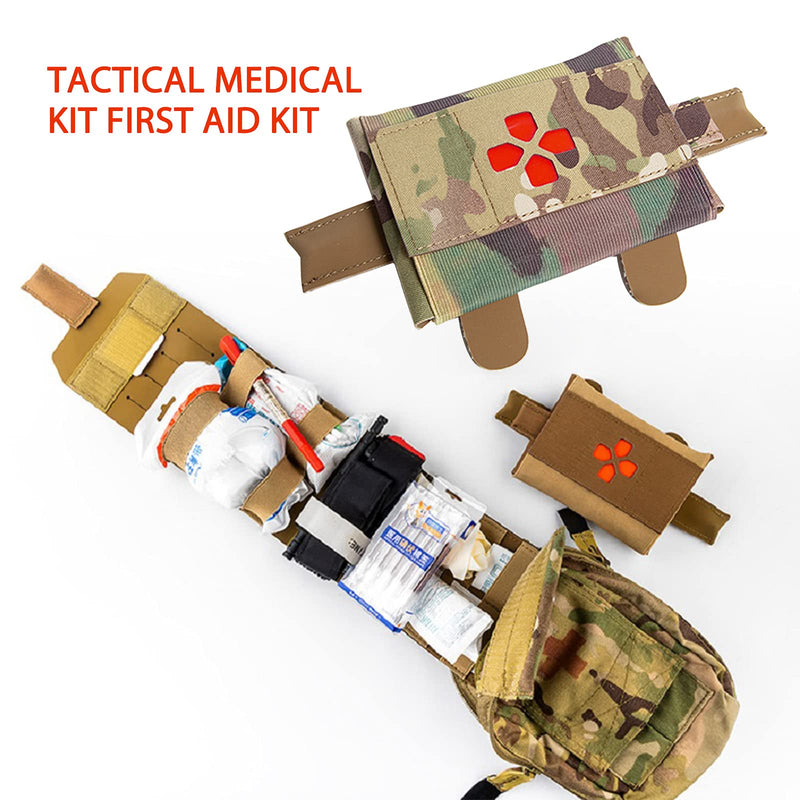 LQKYWNA Survival First Aid Kit, Nylon Tactical First Aid Pouch, Individual Camouflage Medical Pocket Trauma Bag Great for Home Outdoors Office Car Travel Camping Hiking Boating - NewNest Australia