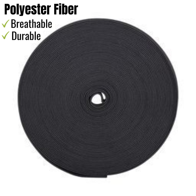 Mr. Pen- Elastic Band, 0.6", 11 Yards, Black, Elastic Band for Sewing, Black Elastic Band, Elastic Straps, Stretch Elastic for Sewing, Fabric Elastic Band, Waistband Elastic - NewNest Australia