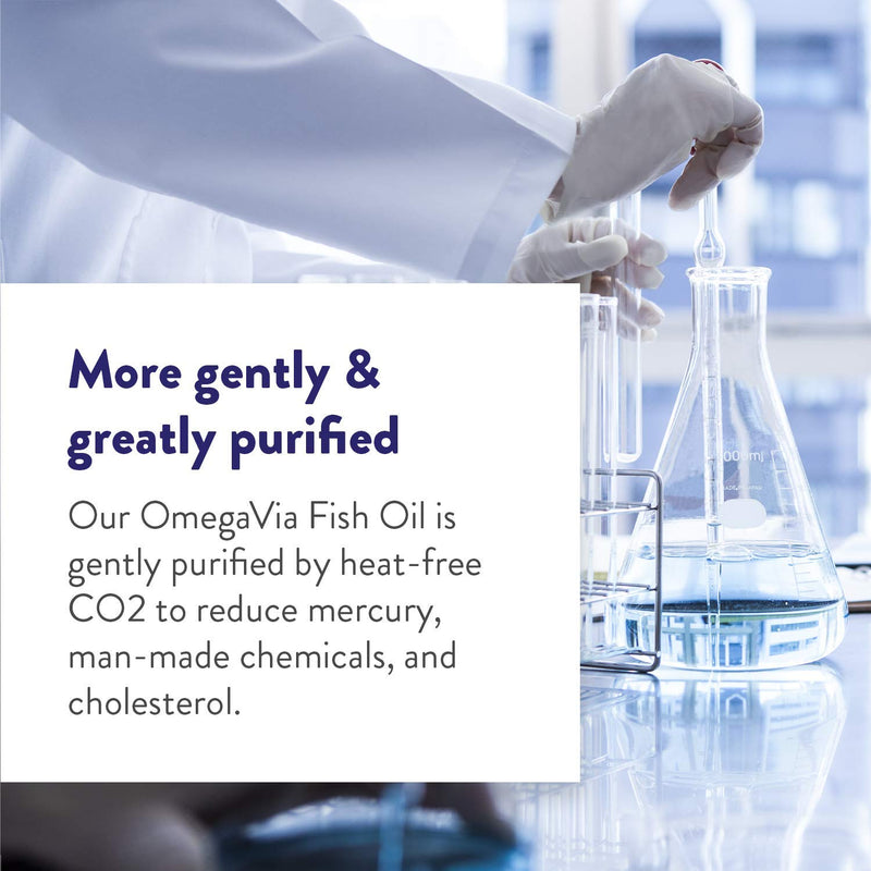 OmegaVia Ultra Concentrated Omega 3 Fish Oil, 60 Burpless Pills, High Potency – 1105 mg Omega 3 per Pill, 3X More Omegas Than Regular Fish Oil Supplements, Triglyceride Form, High EPA w/ DHA & DPA - NewNest Australia