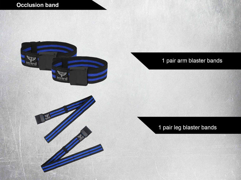Jayefo Sports Muscle Blaster Blood Flow Restriction Bands Occlusion Straps Biceps Muscle Builder Weightlifting Powerlifting Fitness Exercise Training Gym 4 Pack|2pairs for Arms & Legs - NewNest Australia