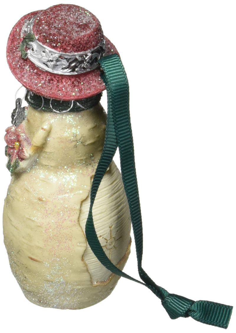 NewNest Australia - Pavilion Gift Company BirchHeart 4-Inch Tall Snowman Ornament, Reads Forever Friend 