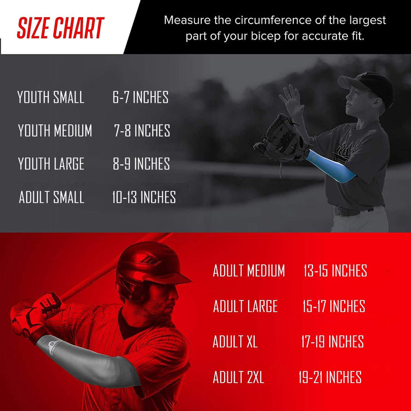 Sports Compression Arm Sleeves Baseball Basketball Shooter Youth & Adult Size Red Camo YL - NewNest Australia