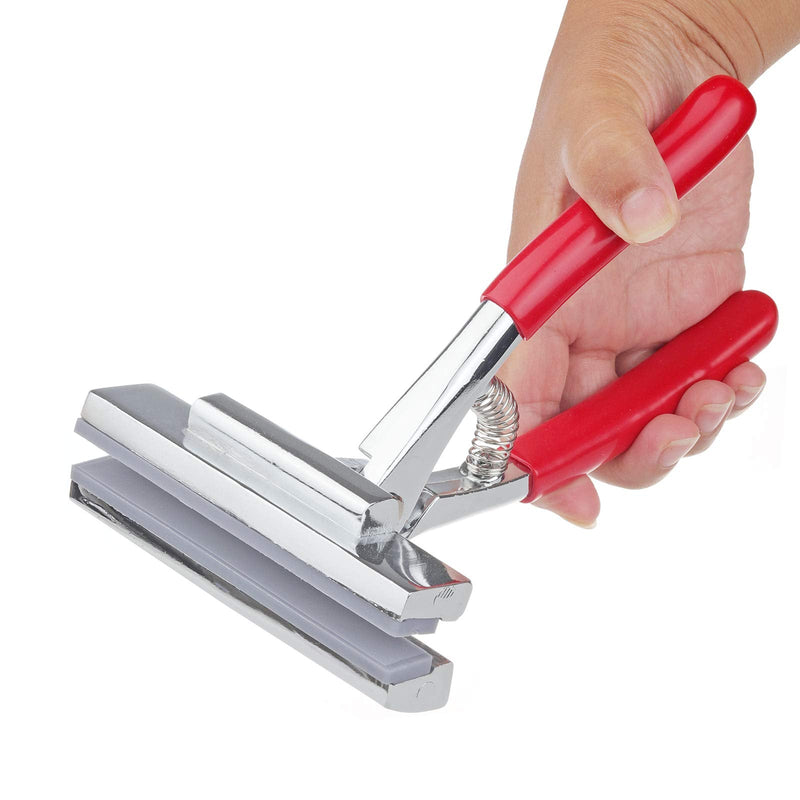 Timsec Canvas Stretcher Pliers, Upholstery Staple Remover and Tack Puller Tool Combo, Professional Canvas Pliers with Spring Return Handles, 4-3/4" Wide Grip, for Stretching Clamp Art Oil Painting - NewNest Australia