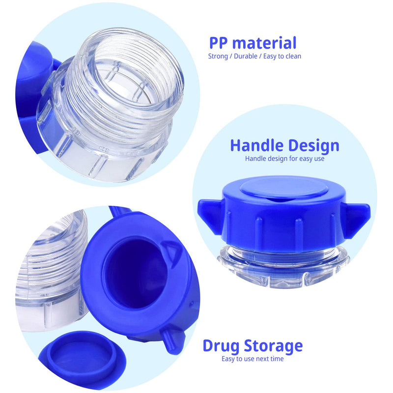 1 Pack Pill Crusher and Grinder, Professional Pill Pulverizer, Tablet Crusher for Pills, Vitamins, Tablets, Elderly, Children, Pets (Blue) Blue - NewNest Australia