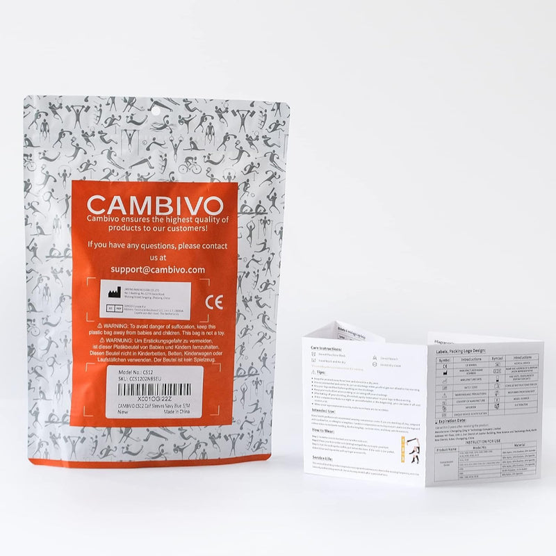 CAMBIVO 2 pairs of calf bandages, compression stockings for men and women, support stockings, compression socks, calf compression, calf leg warmers for sports, football, running, swelling, recovery L-XL grey - NewNest Australia