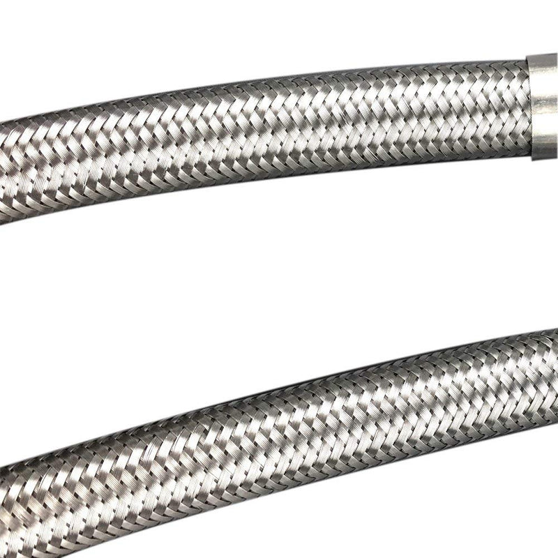 Faucet Connector hose, Stainless Steel Braided Water Supply Line 3/8" Female Compression Thread x 1/2" FIP. Female Straight Thread,2 Pcs (1 Pair) 23.6 Inch/60CM 60cm - NewNest Australia