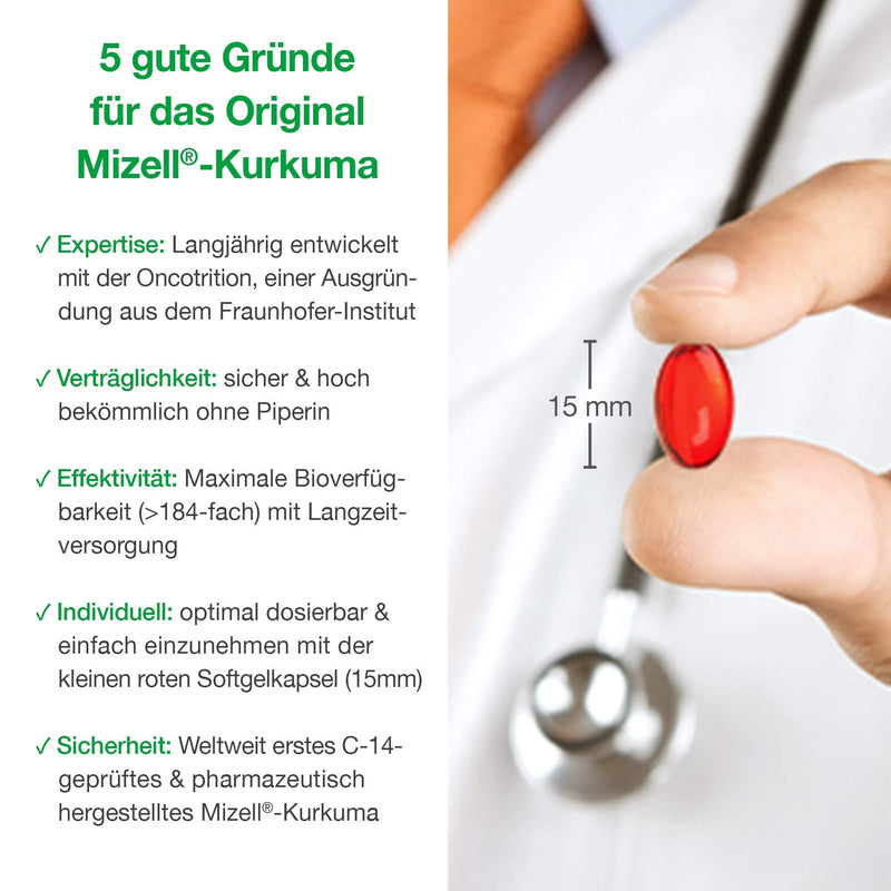 Turmeric Capsules High Dose by Acurmin Plus - Micellar Curcumin C14 Certified - Piperine Free 4260346850196 60.00 - NewNest Australia
