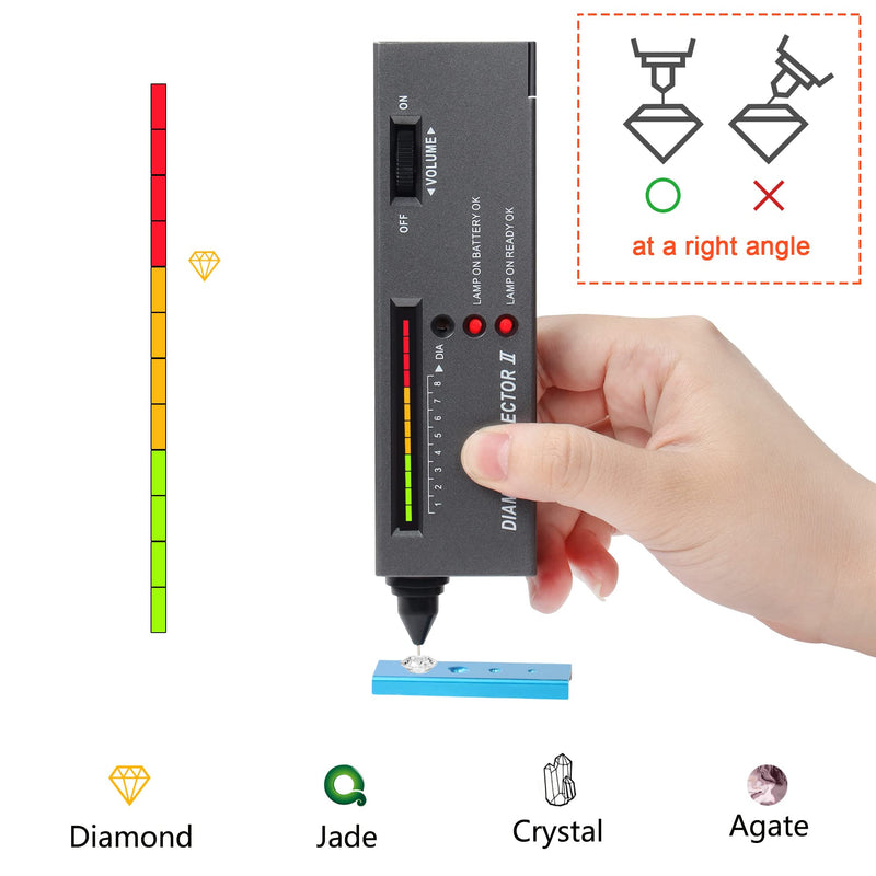 MIIUONO High Accuracy Diamond Tester for Novice and Expert (Battery Included) - NewNest Australia