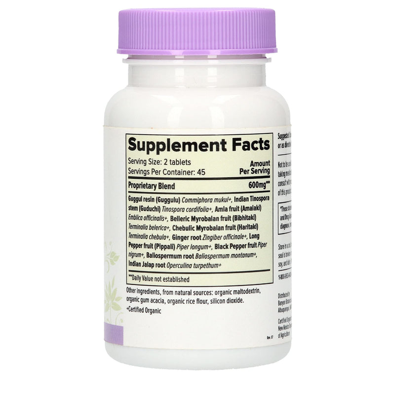 Banyan Botanicals Kaishore Guggulu - Certified Organic, 90 Tablets - Pitta Balancing Formula for The Joints and Muscles - NewNest Australia