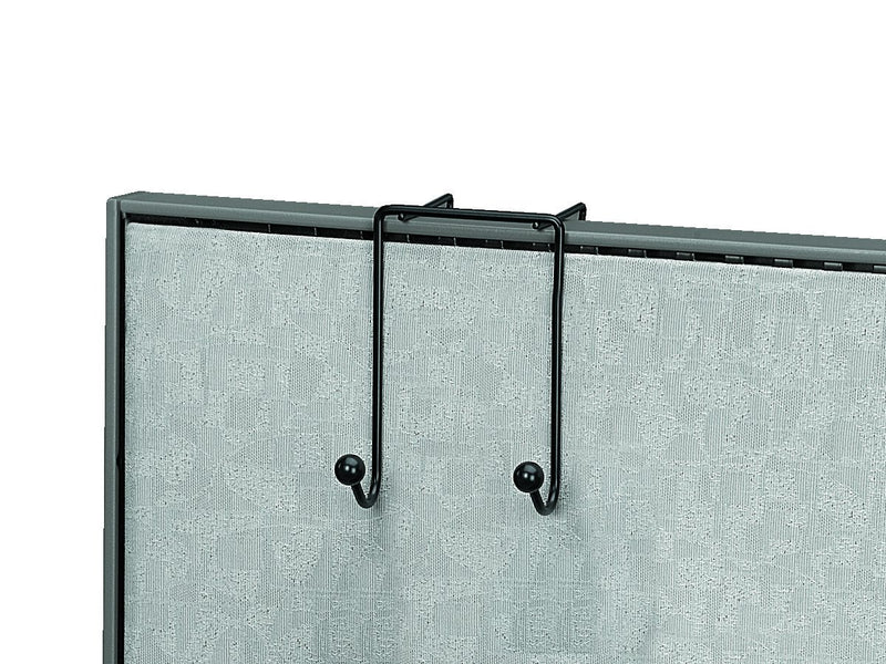 NewNest Australia - Fellowes Wire Partition Additions Double Coat Hook (75510) Black 